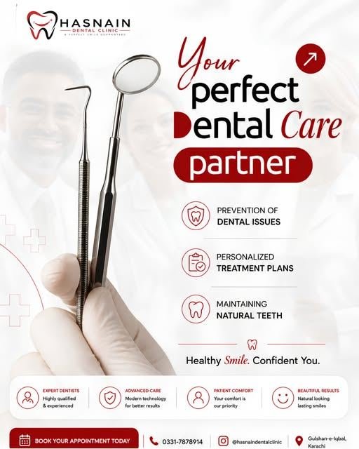 Hasnain Dental Clinic social post