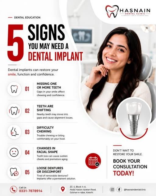 Hasnain Dental Clinic social post